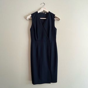 Tahari Faux Wrap Sheath Dress